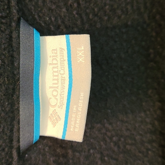 97. Columbia EUC men's quarter zip black fleece top - Picture 13 of 15